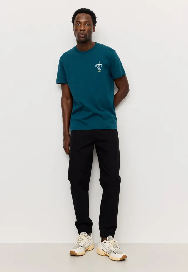 Recolution Agave Moin t-shirt deep teal cotone bio