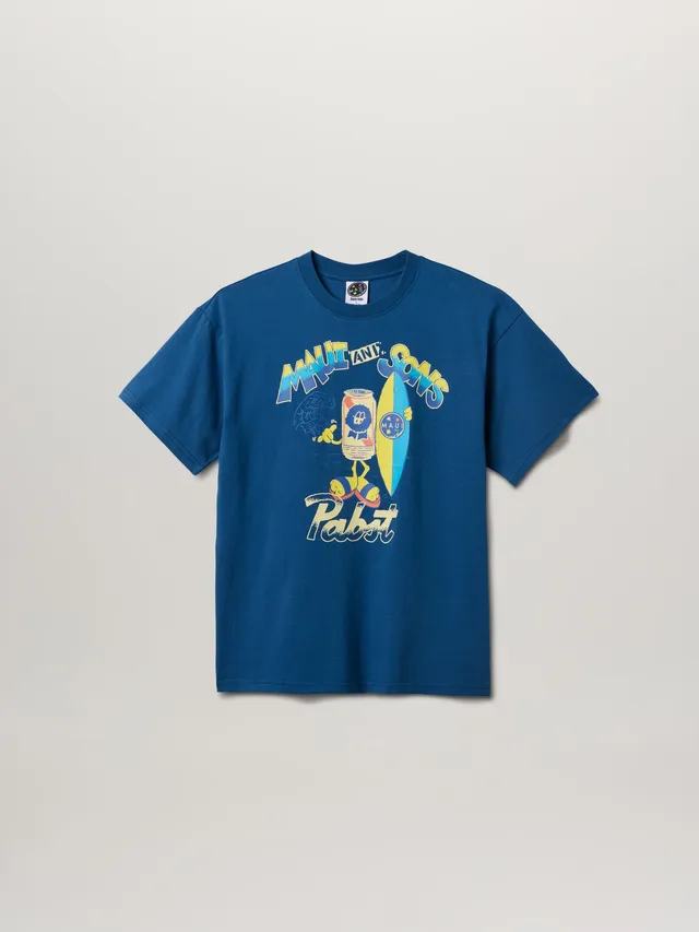 Maui and Sons Surf Pabst t-shirt uomo navy cotone