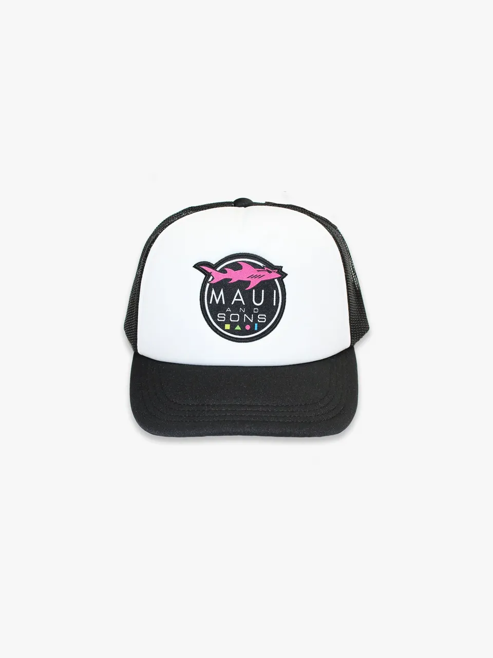 Maui and Sons Shark Logo cappello trucker bambino nero poliestere
