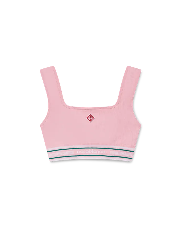 Casablanca Seamless bralette rosa sport elasticizzata