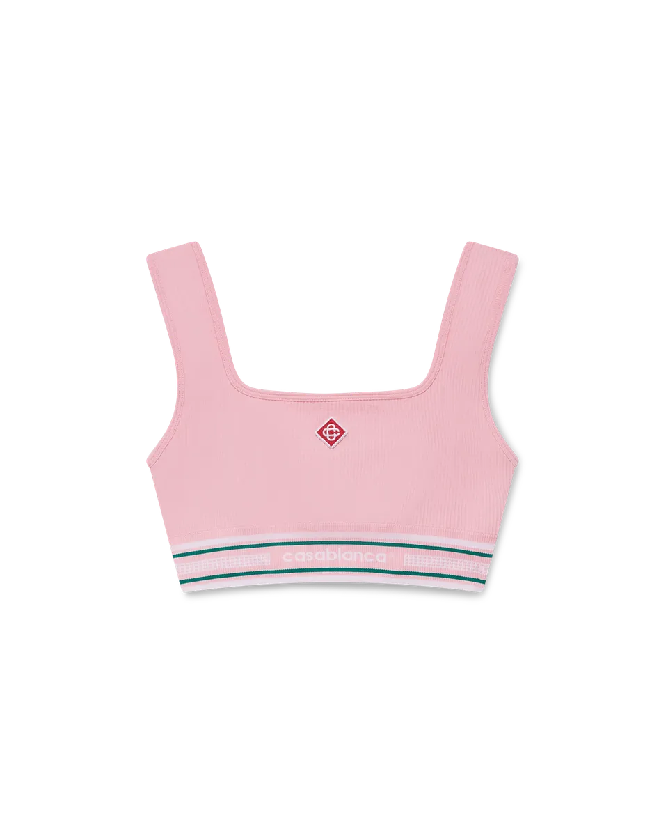 Casablanca Seamless bralette rosa sport elasticizzata