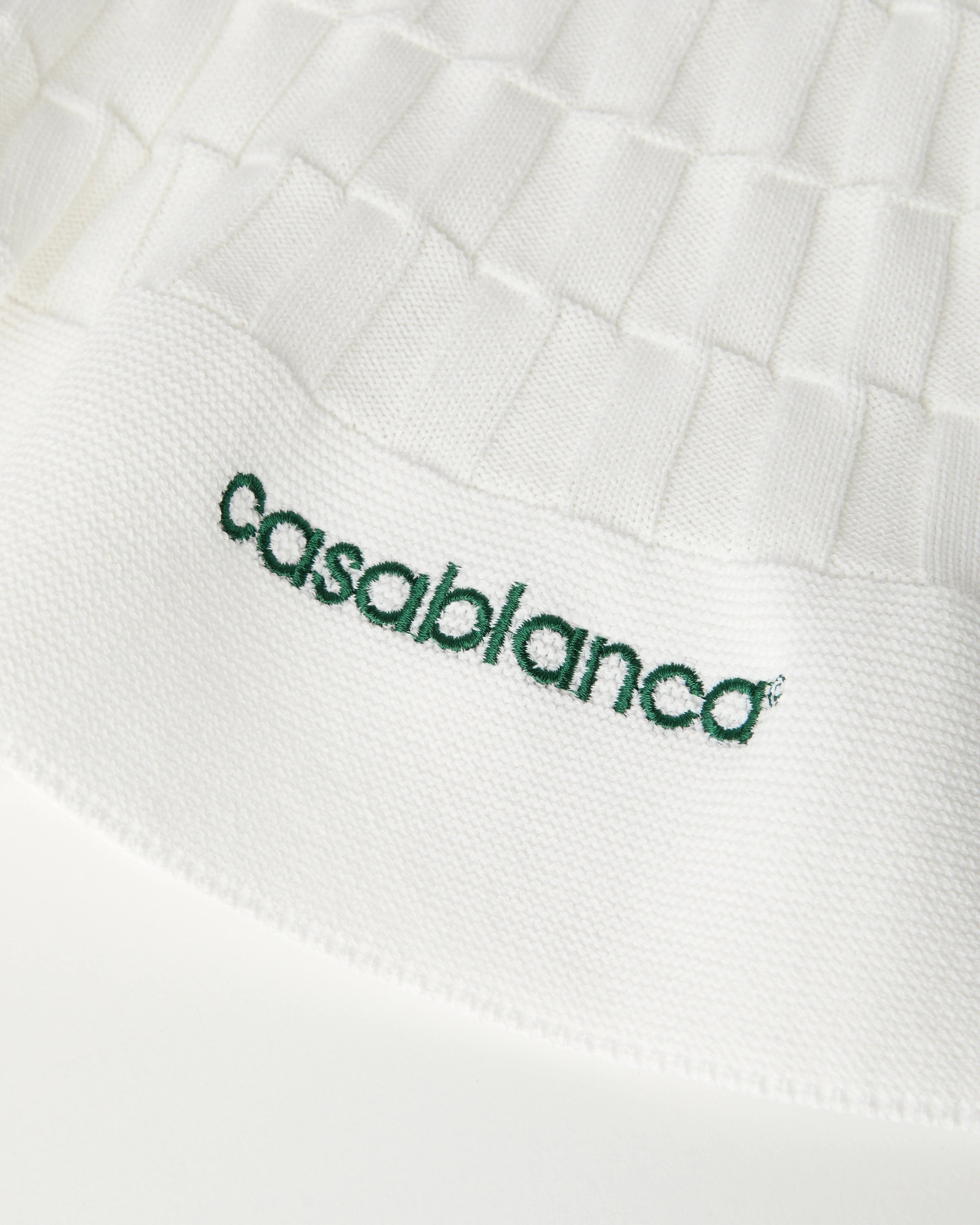 Casablanca Tennis minigonna crema navy maglia