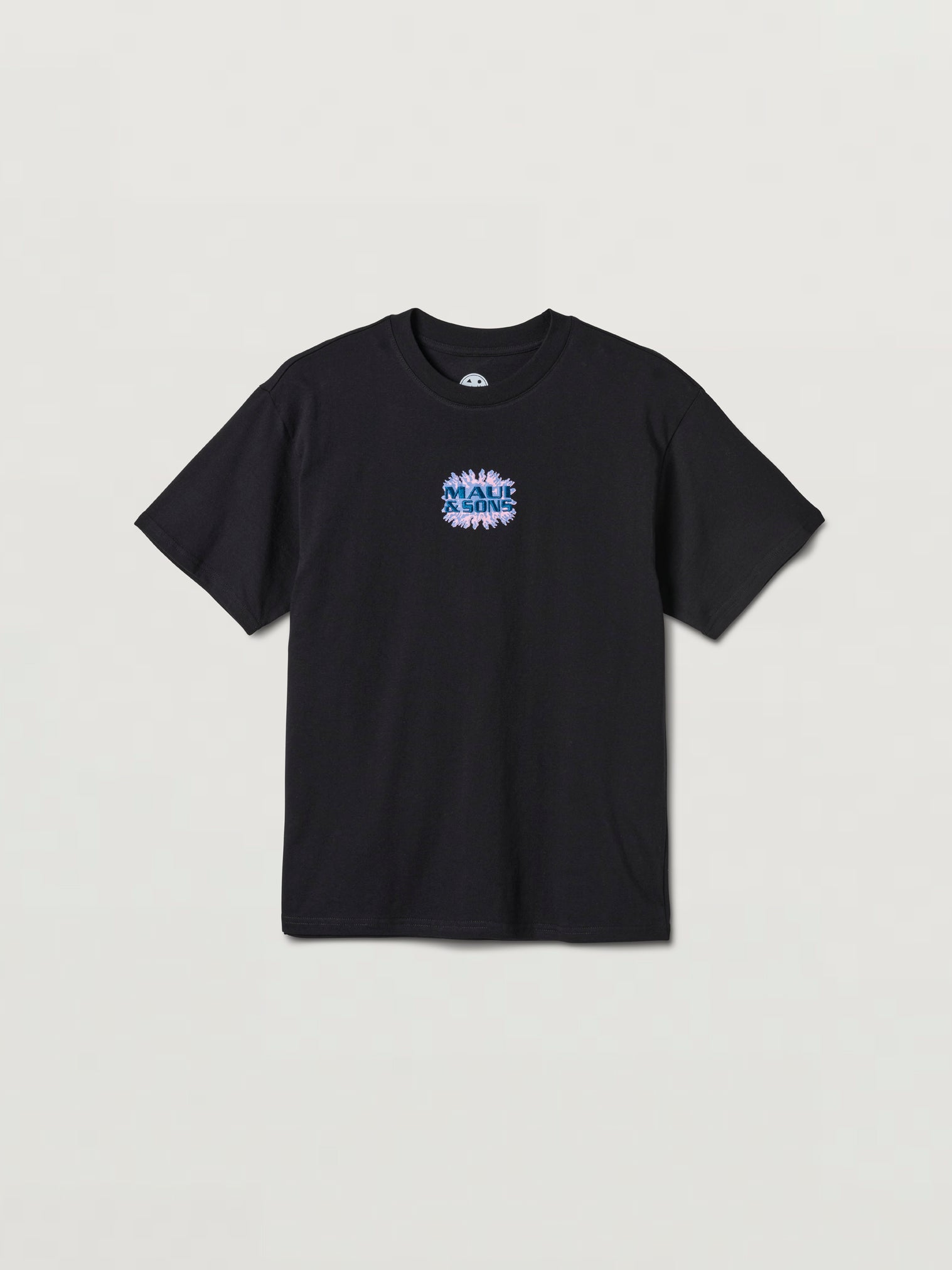 Maui and Sons Nova maglietta boxy blu acciaio cotone