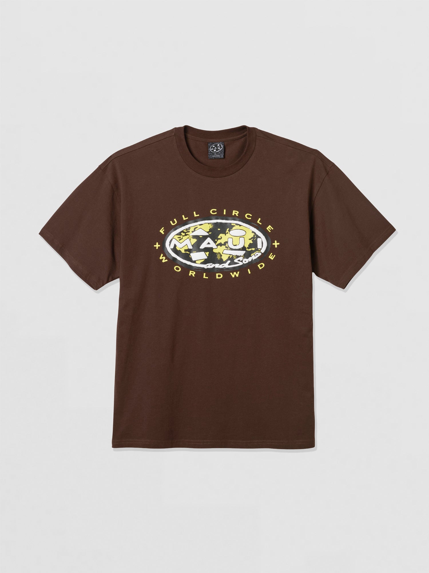 Maui and Sons Full Circle t-shirt boxy marrone puff