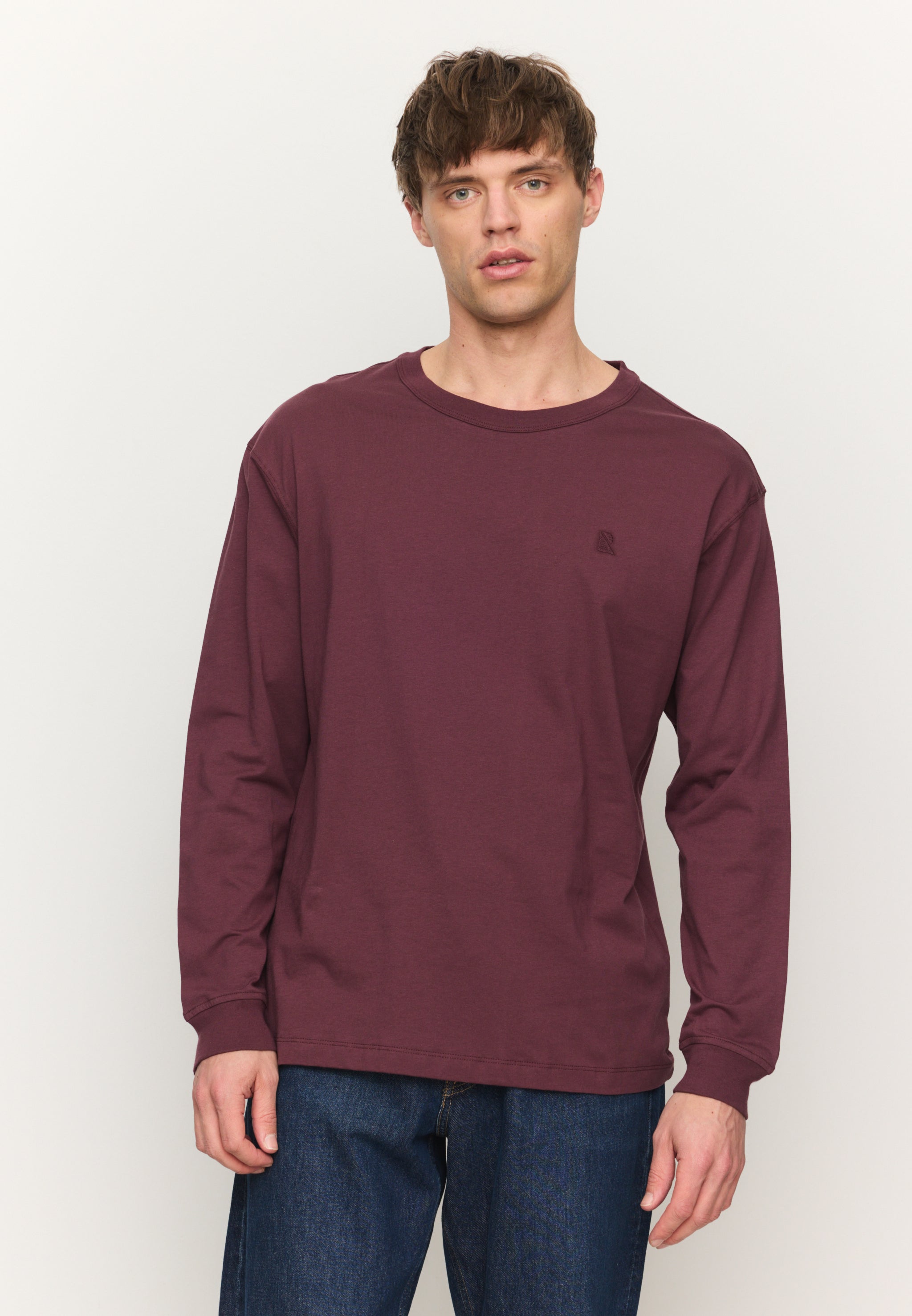 Recolution Papaya longsleeve dark plum cotone bio