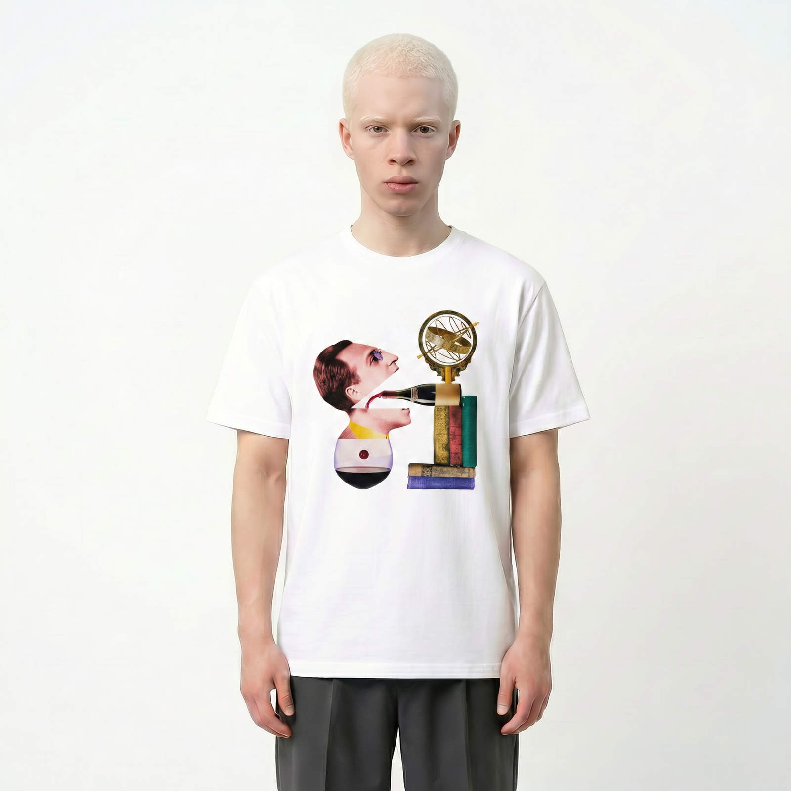 Seetees Books t-shirt stampa grafica taglia vera