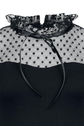 Gothicana by EMP Abito Nero Donna media lunghezza pizzo