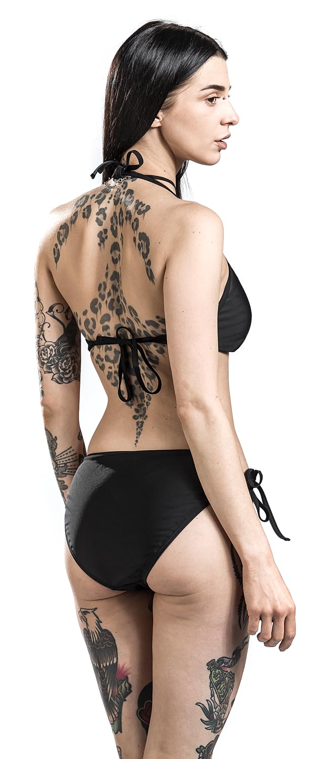 Gothicana by EMP top bikini nero XL con spalline