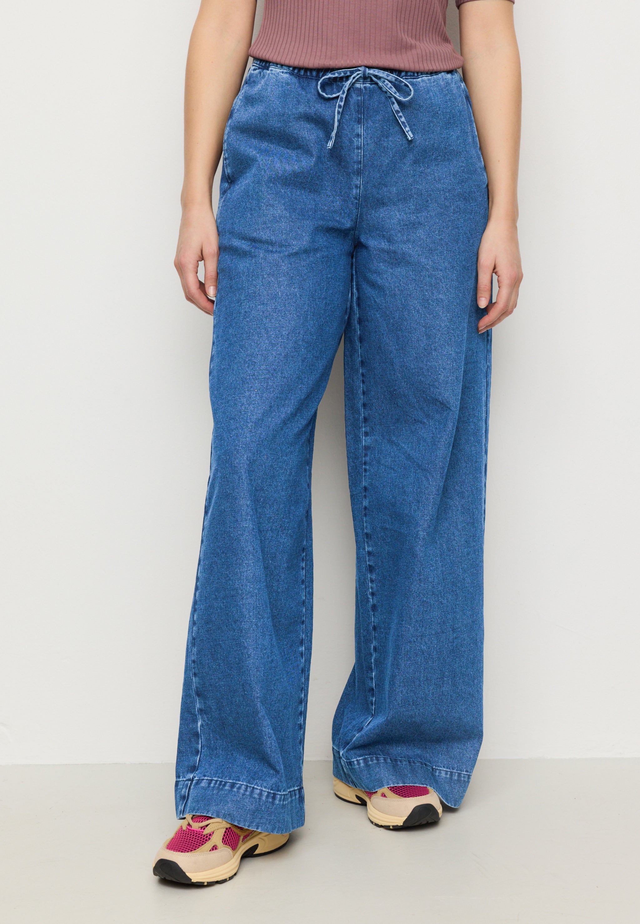 Recolution Buttercub pantaloni denim blu cotone bio