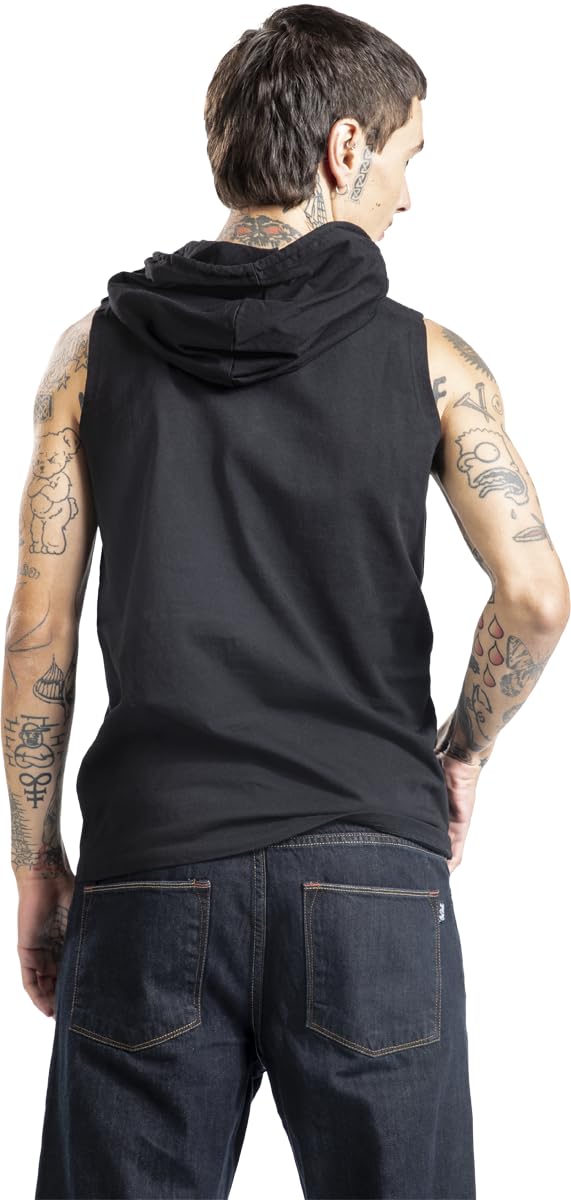 Gothicana by EMP canotta nera con cappuccio gotica