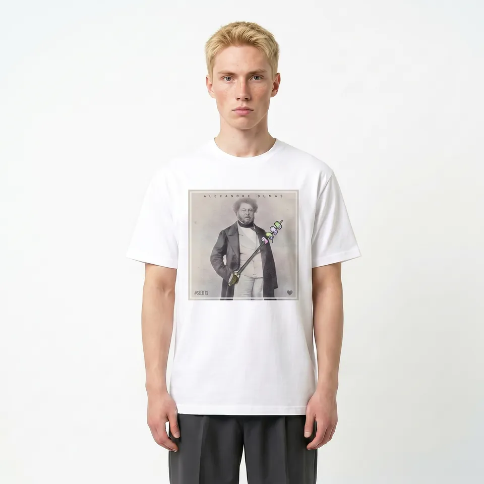 Seetees Dumas t-shirt stampa 1800