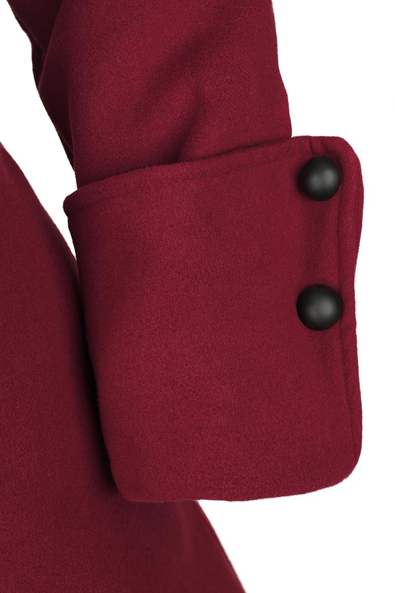 Gothicana by EMP cappotto donna verde scuro con cappuccio