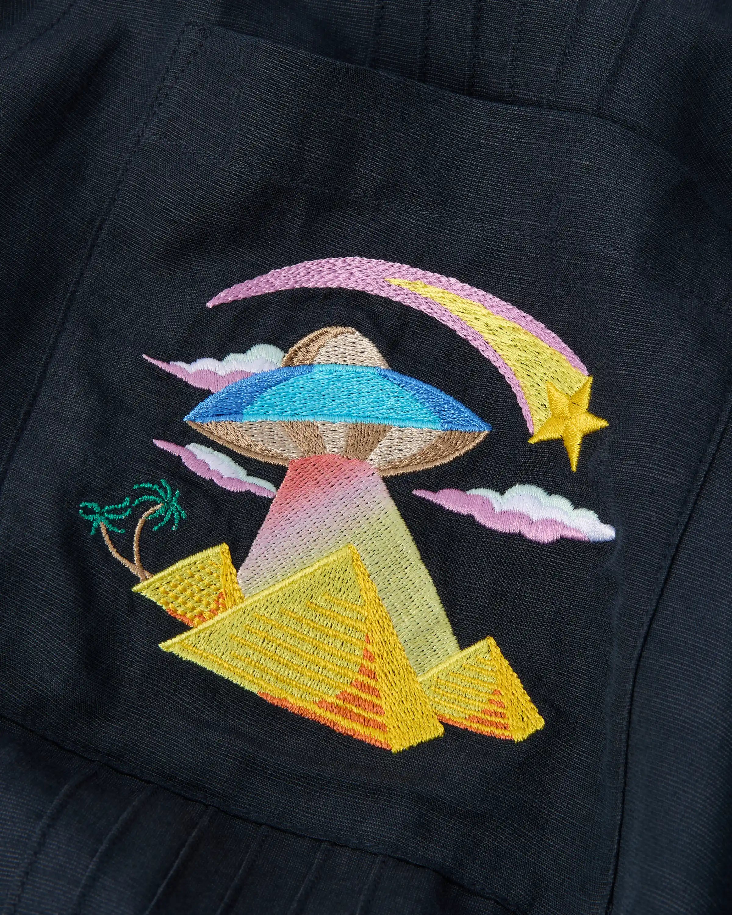 Casablanca Phantasmagoria camicia grigio scuro lino uomo