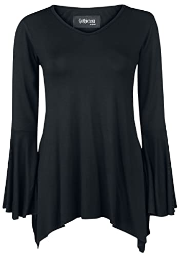 Gothicana by EMP maglia nera maniche svasate L