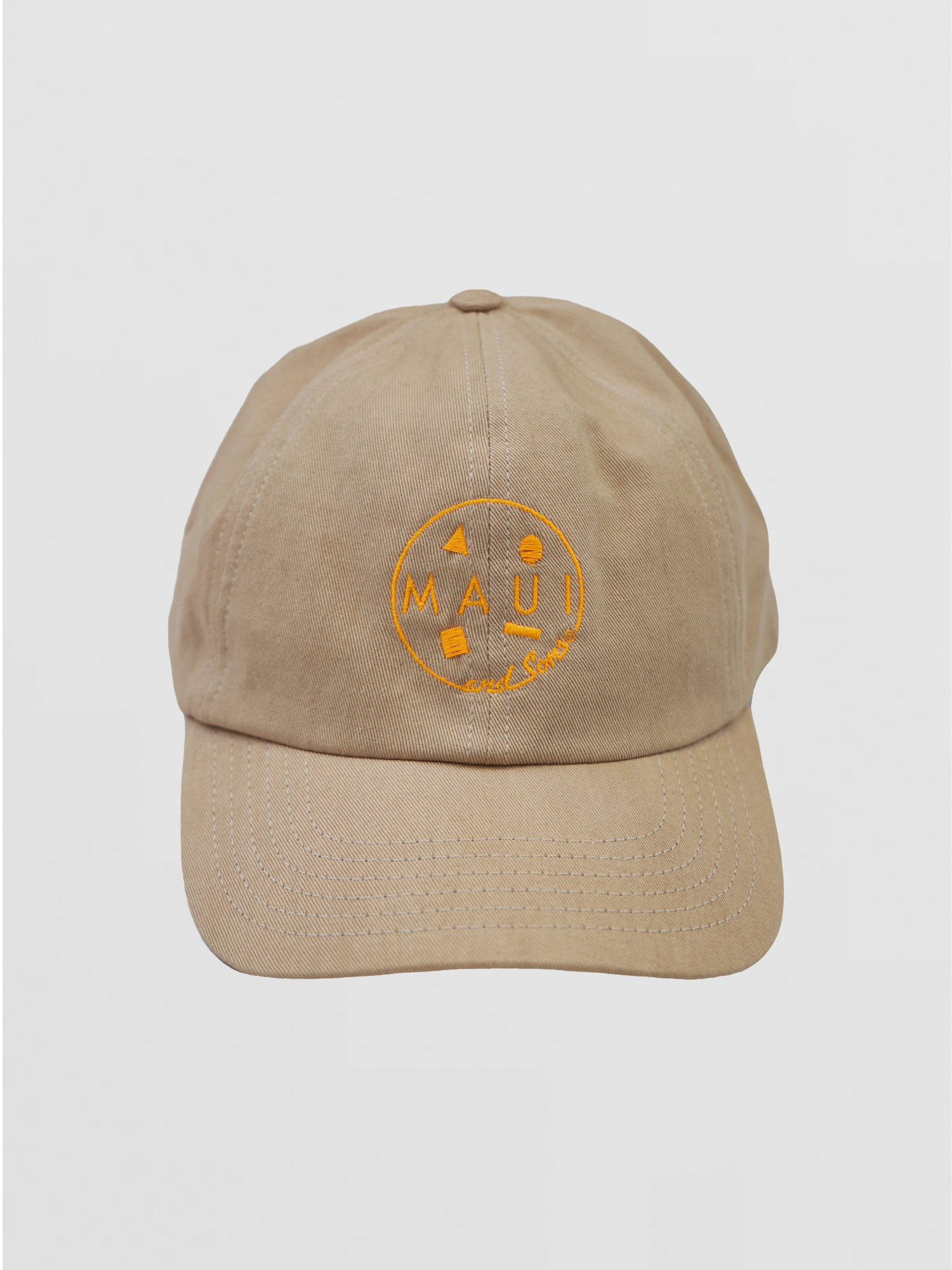 Maui and Sons Neon Cookie Logo Dad Hat cappellino natural cotone