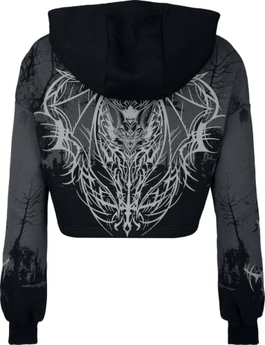 Gothicana by EMP Eternal Allure Felpa Donna Nero L Cappuccio