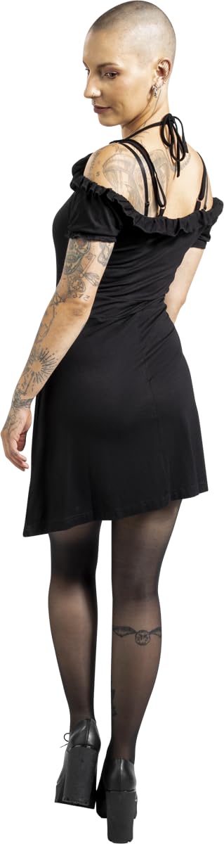 Gothicana by EMP abito corto donna nero pizzo