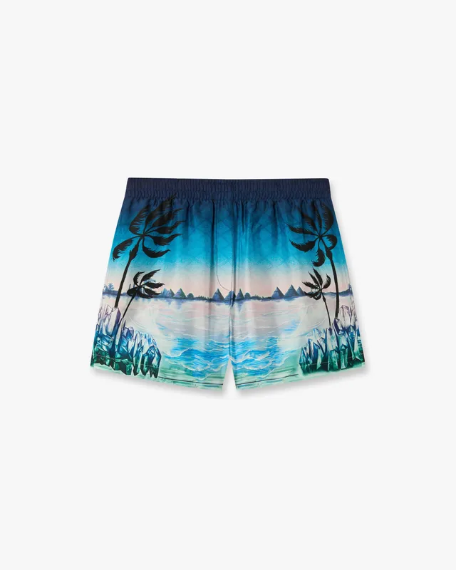 Casablanca Crystal Alchemy shorts seta stampa multicolore