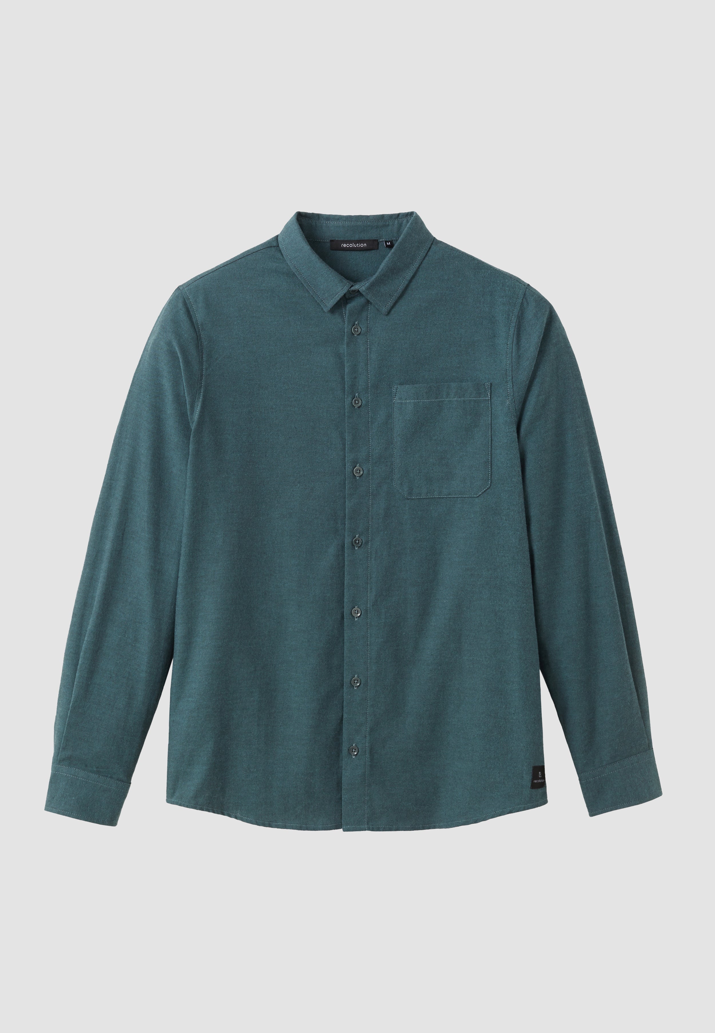 Recolution Lentil camicia uomo verde scuro