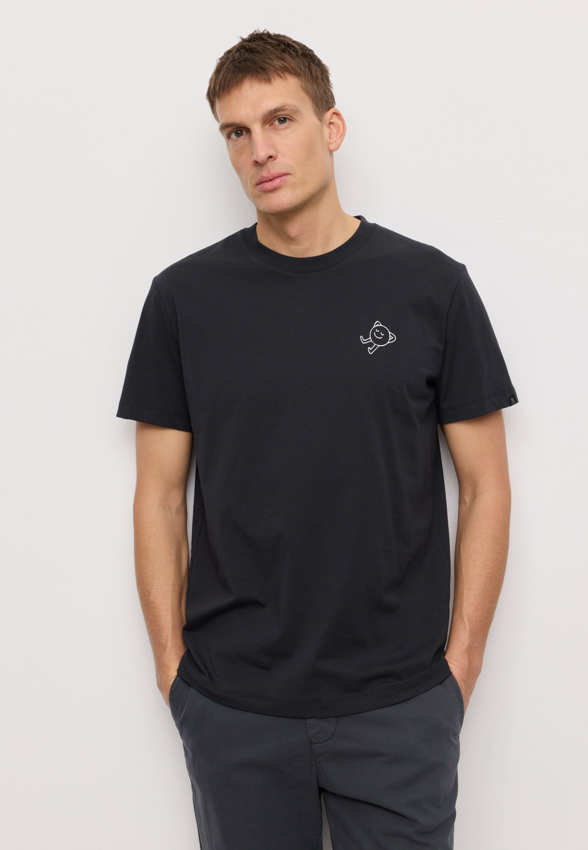 Recolution Agave Lazy t-shirt nera cotone bio
