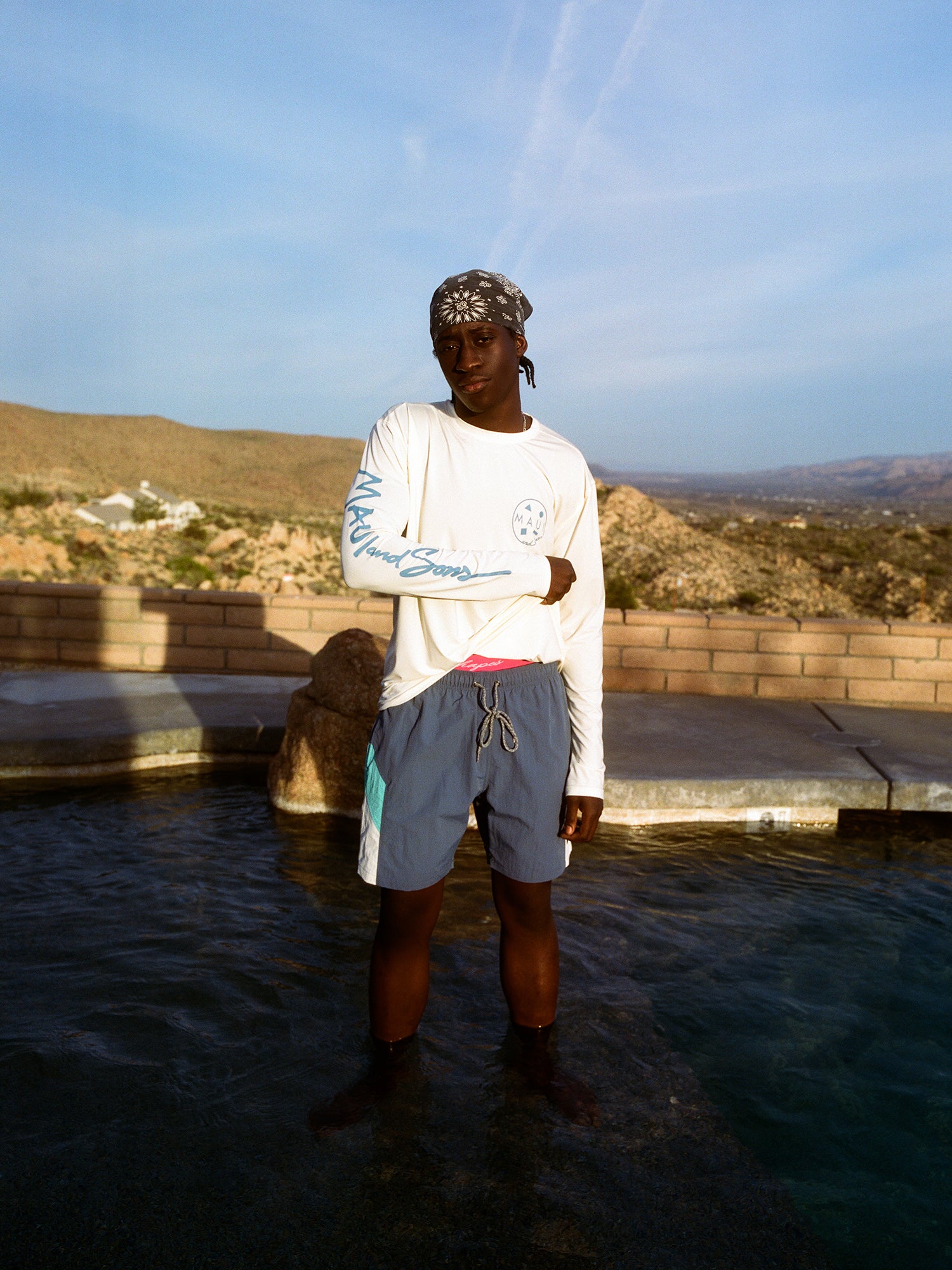 Maui and Sons Local Hero costume mare blu fodera rete