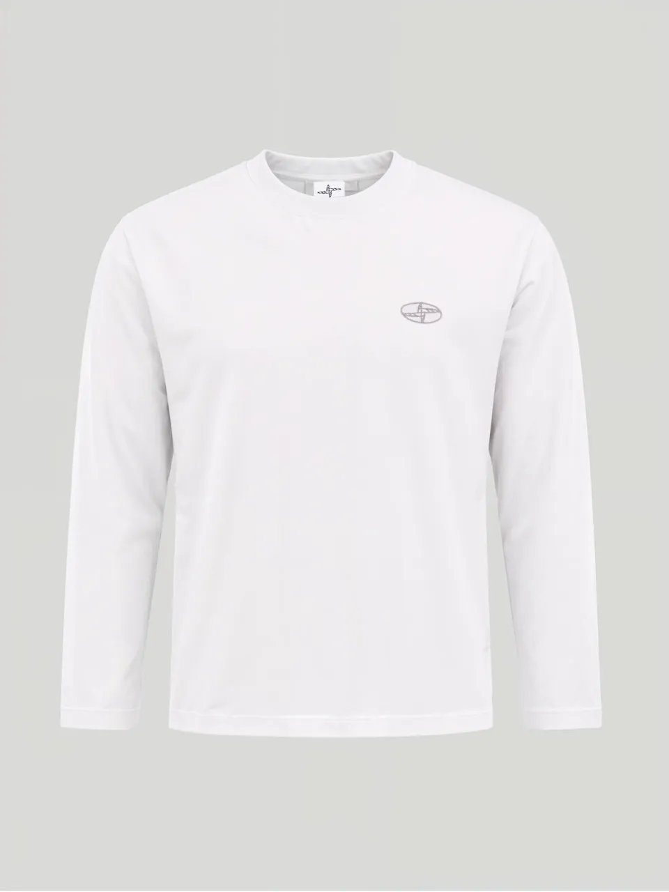 Noskra Ricamo T-shirt bianca cotone logo ricamato