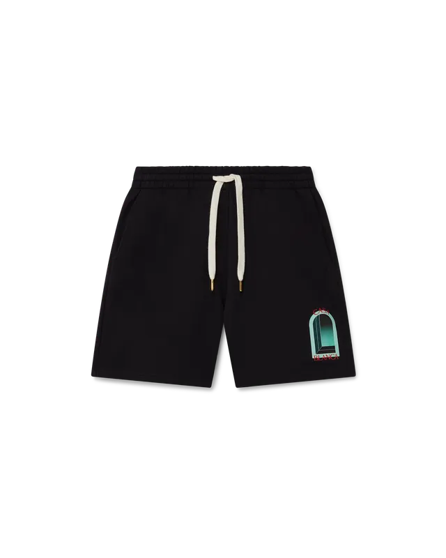 Casablanca L'Arche shorts cotone neri