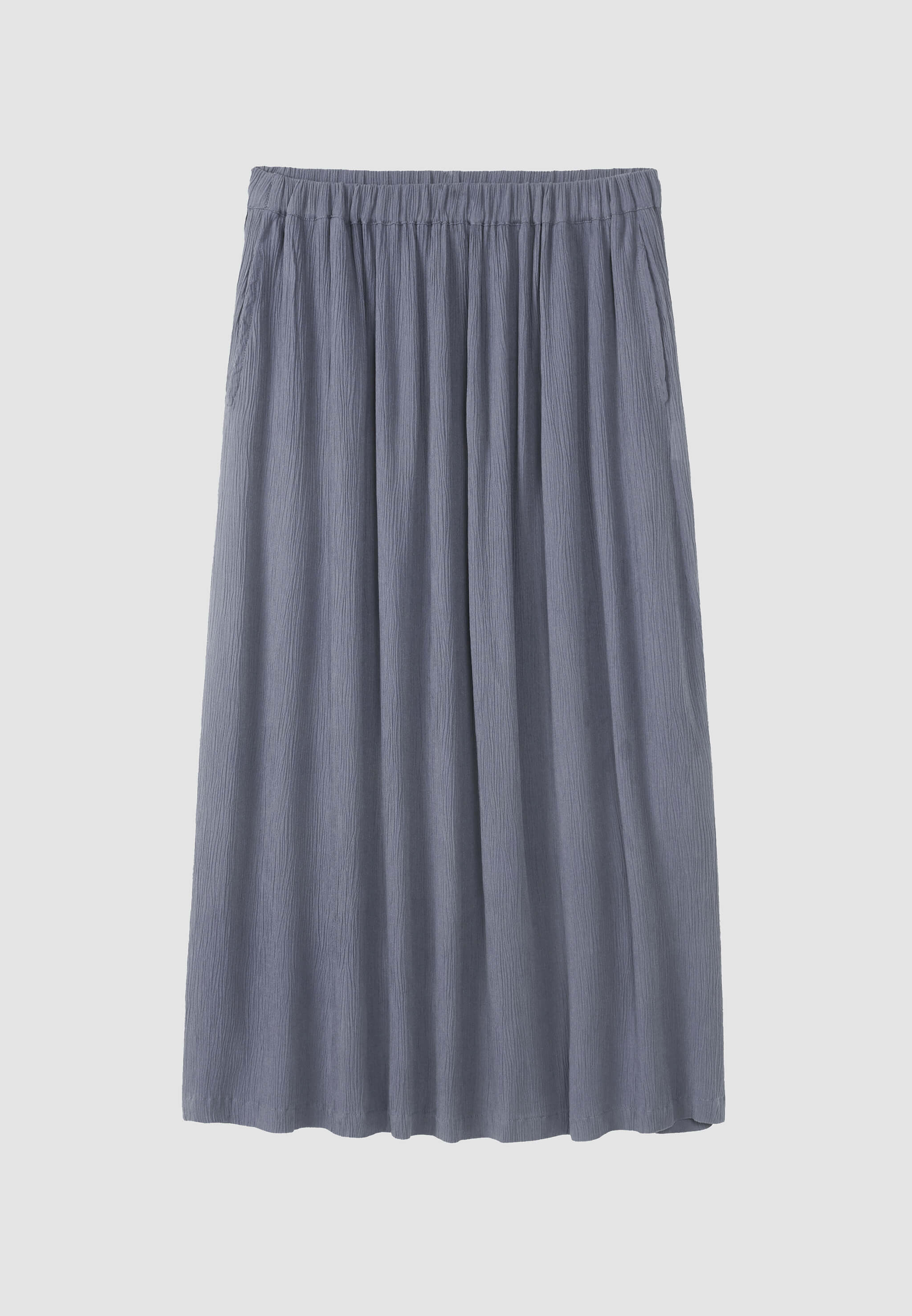 Recolution Peach gonna midi blu crinkle viscosa