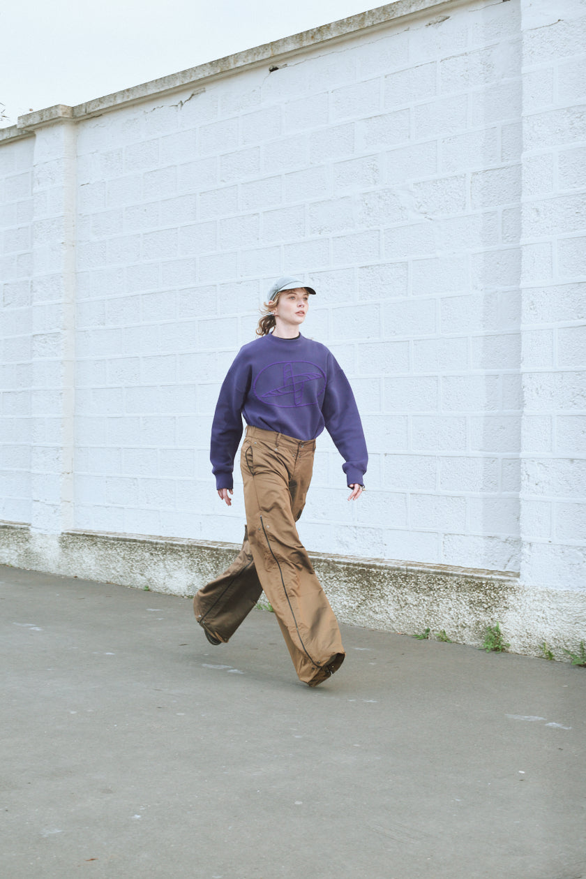 Noskra Logo Felpa viola in maglia