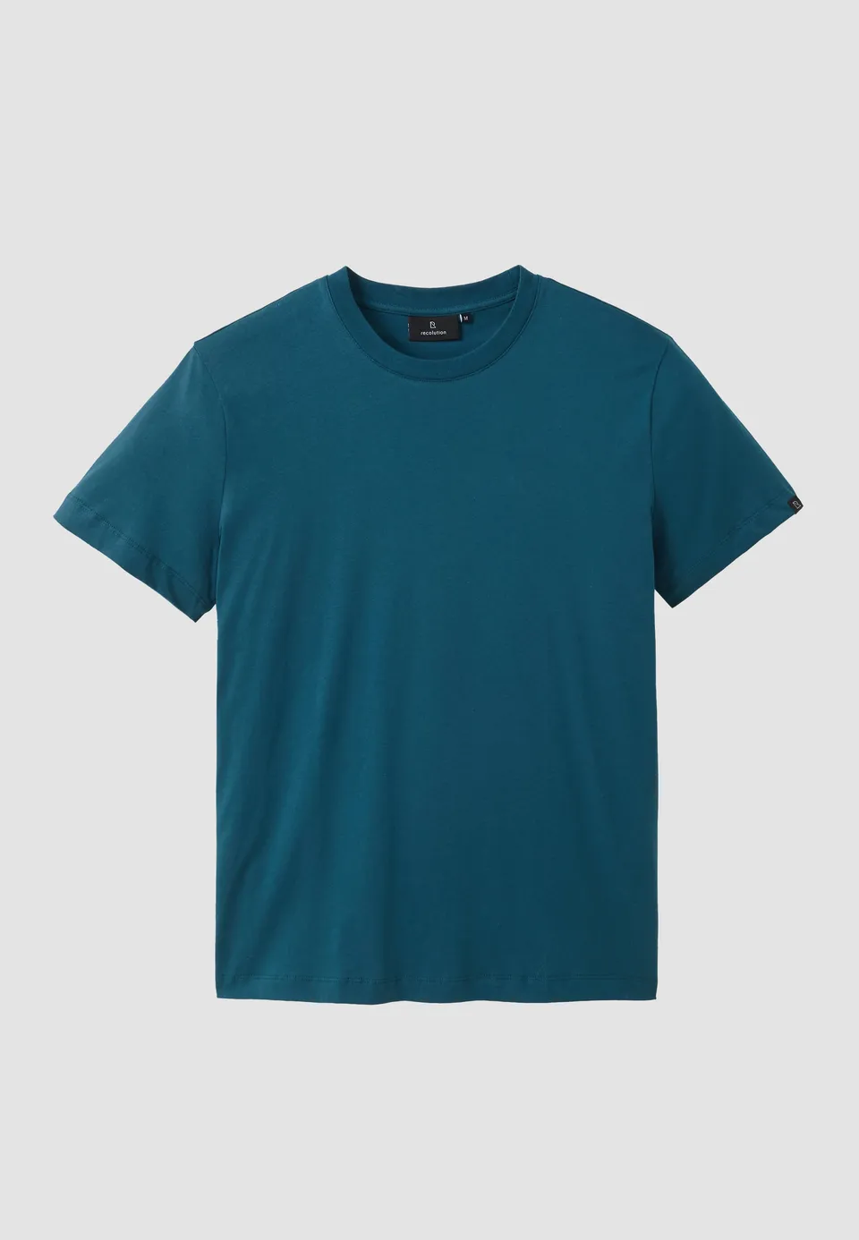 Recolution Agave t-shirt cotone bio verde teal girocollo