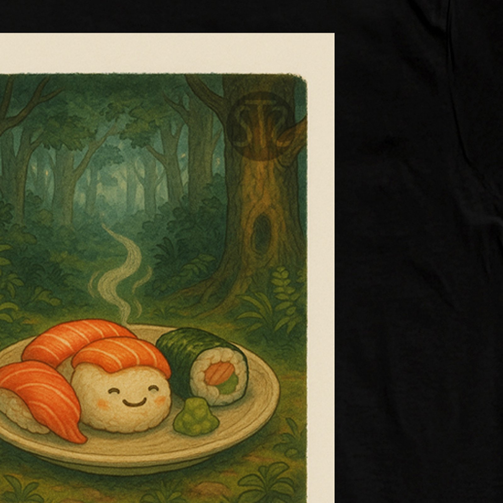Seetees Sushi Tales Sushi nella foresta incantata T-shirt