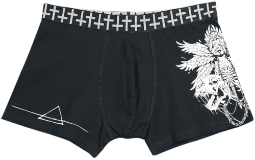 Gothicana by EMP set 3 boxer neri con stampa uomo