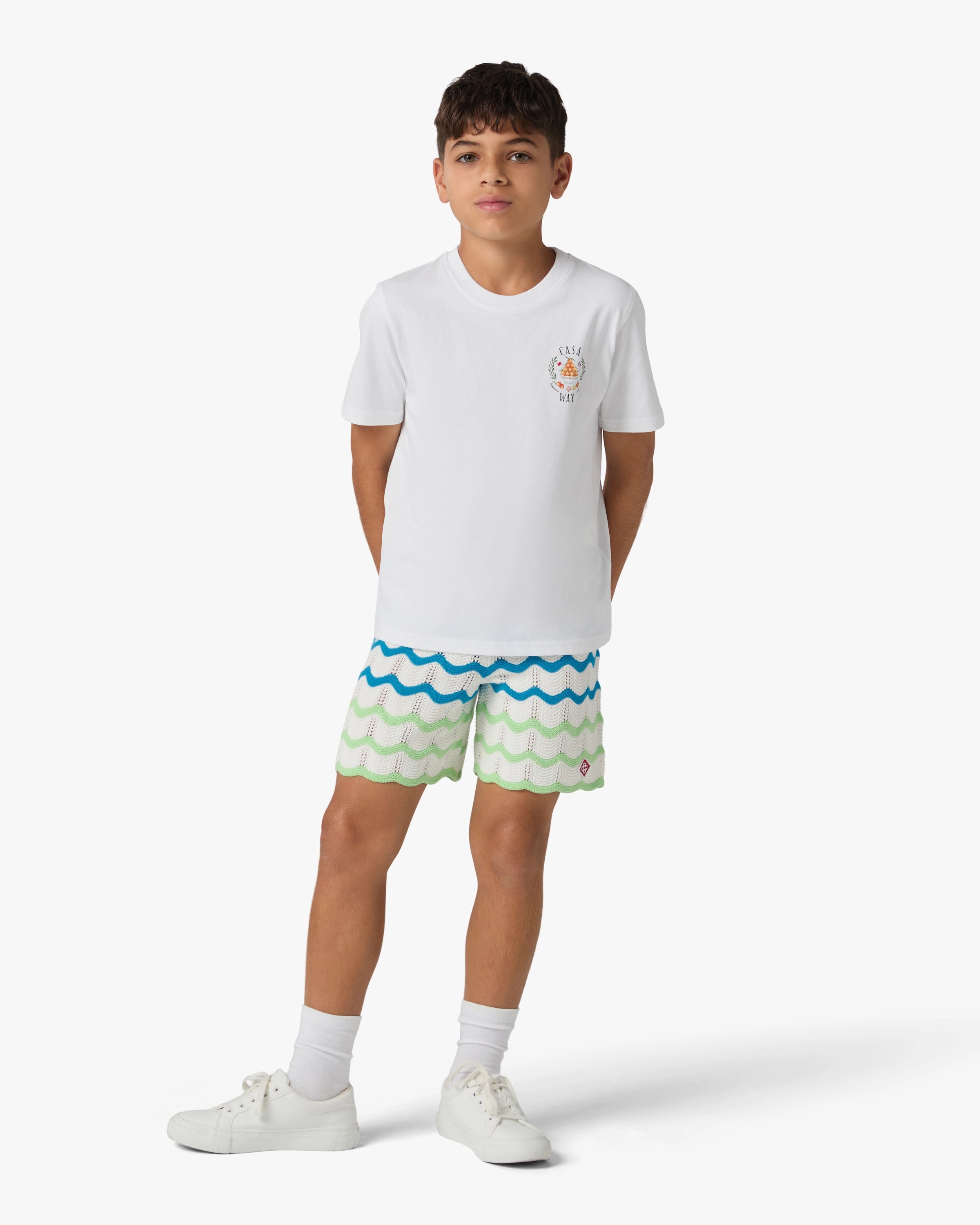 Casablanca Casaway t-shirt bimbo bianca cotone