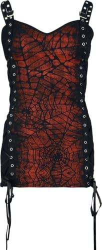 Gothicana by EMP top nero borchie allacciatura XXL