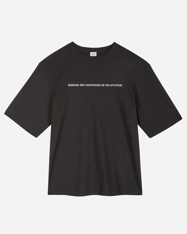Noskra Statement T-shirt nera cotone ricamo