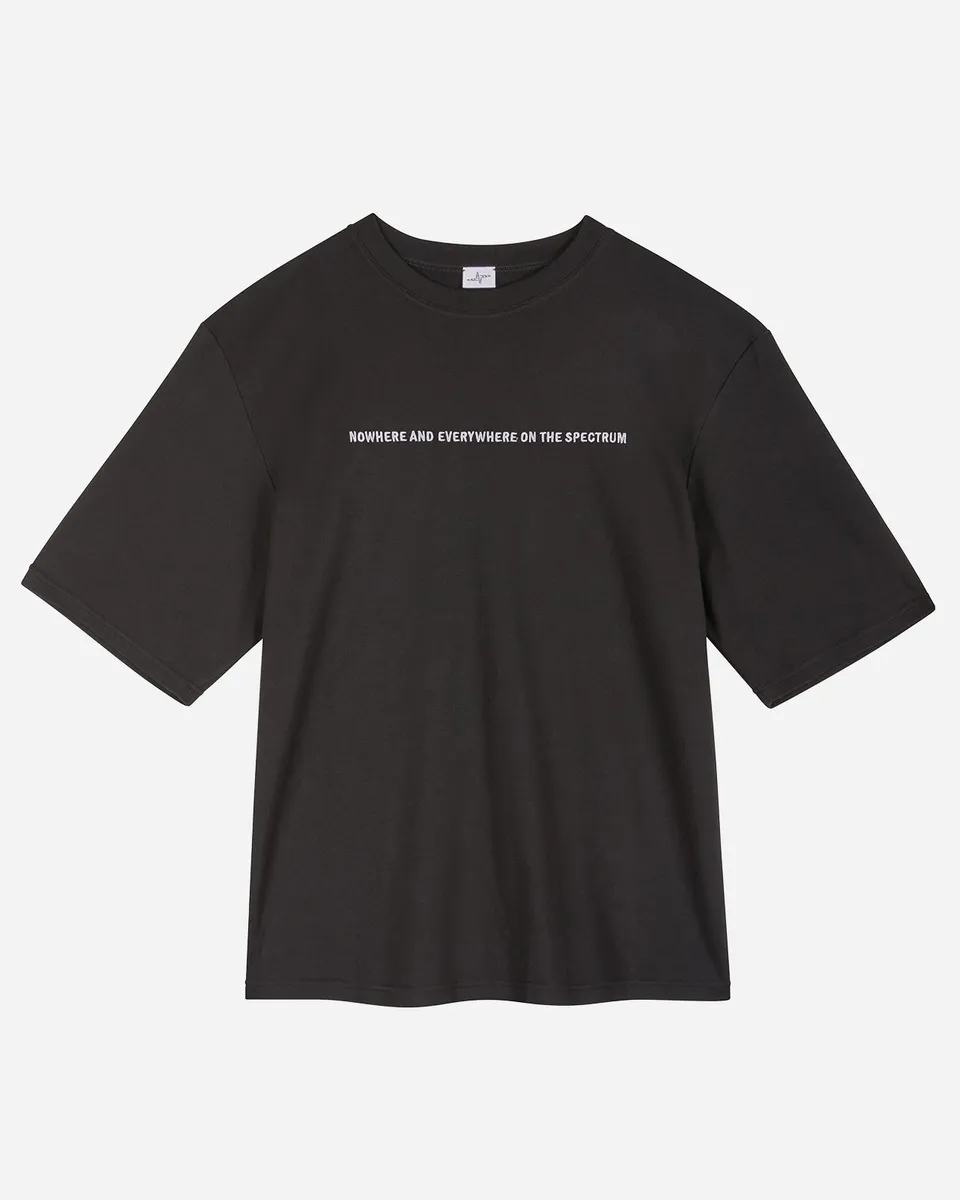Noskra Statement T-shirt nera cotone ricamo