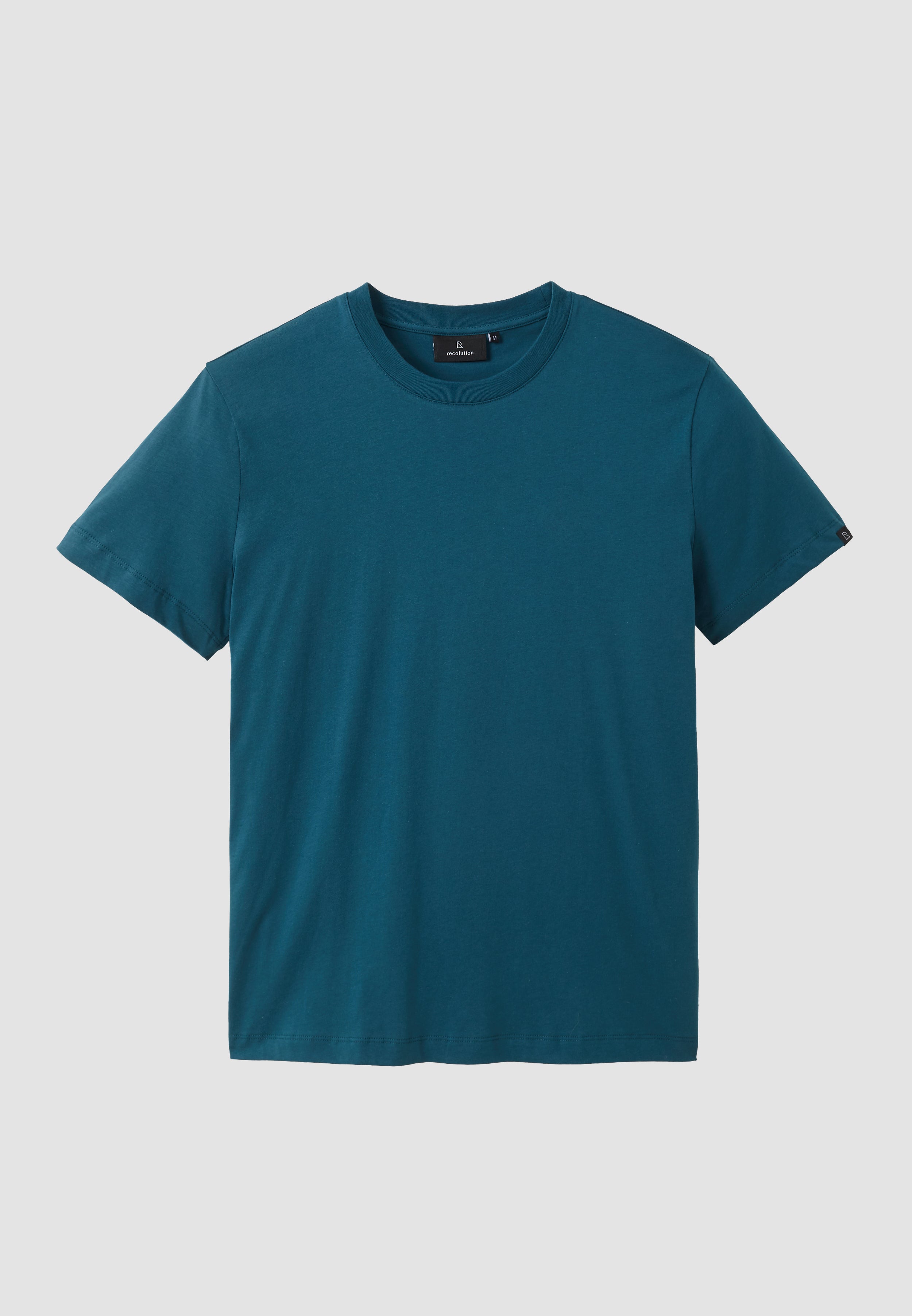Recolution Agave t-shirt cotone bio verde teal girocollo