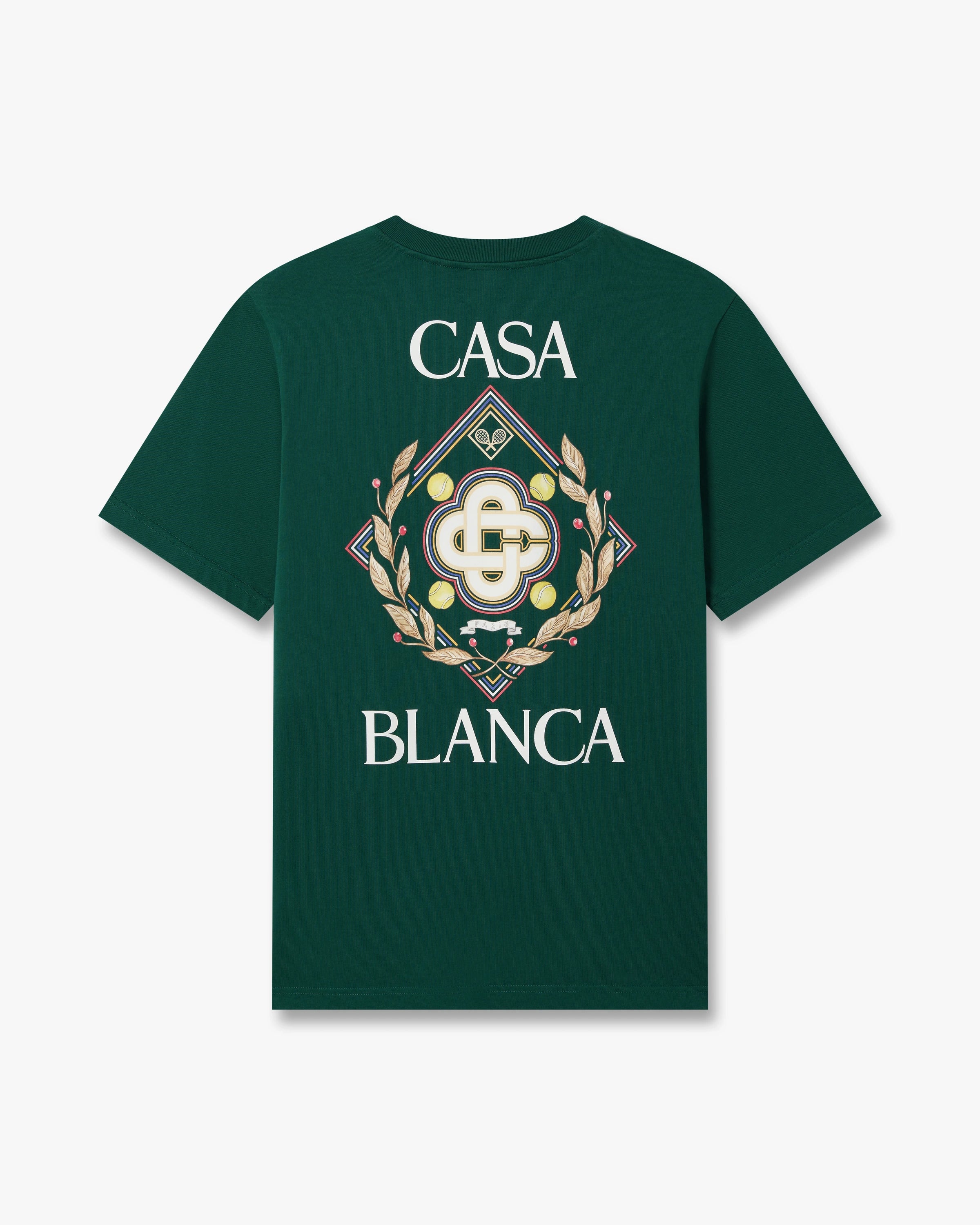 Casablanca Championship t-shirt cotone verde