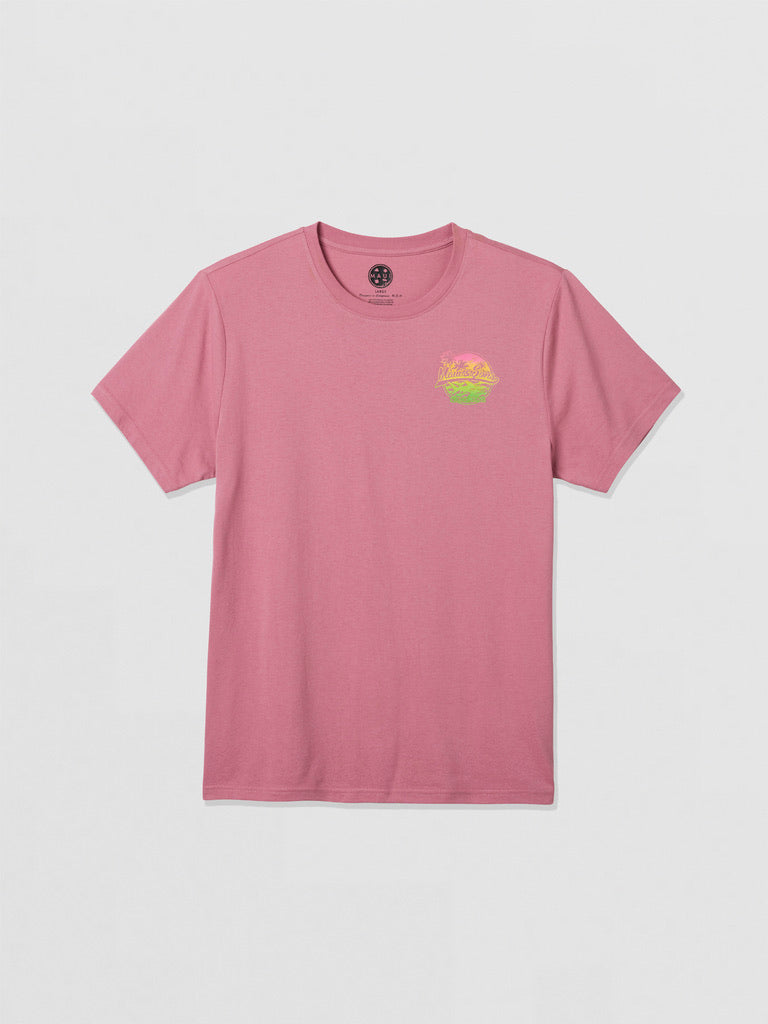 Maui and Sons Aloha Shark t-shirt tramonto neon