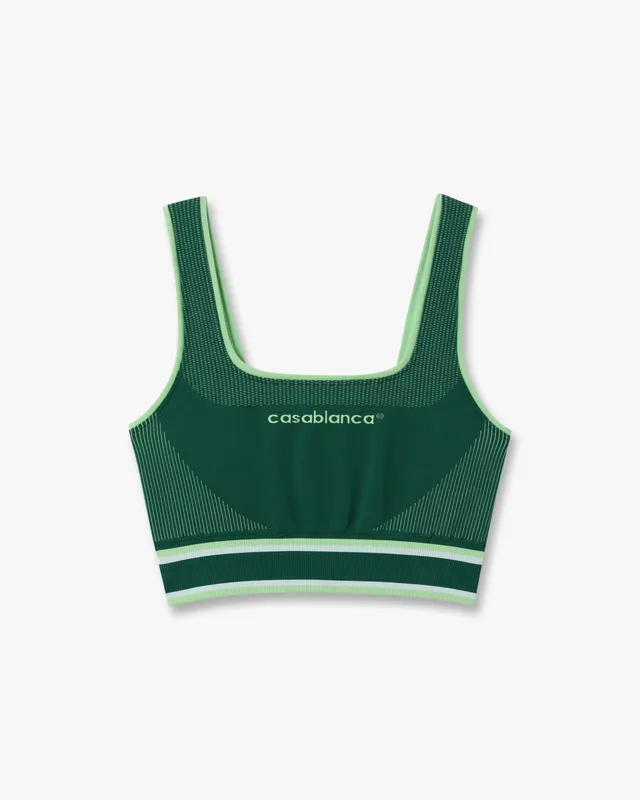 Casablanca Seamless Bralette Donna Verde elasticizzato