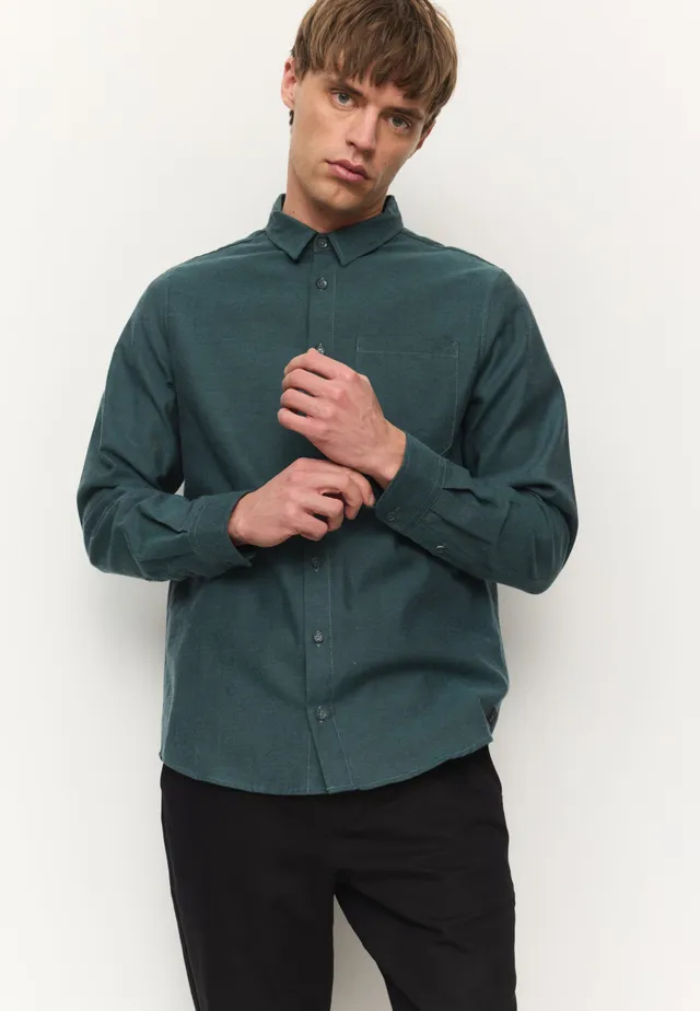Recolution Lentil camicia uomo verde scuro