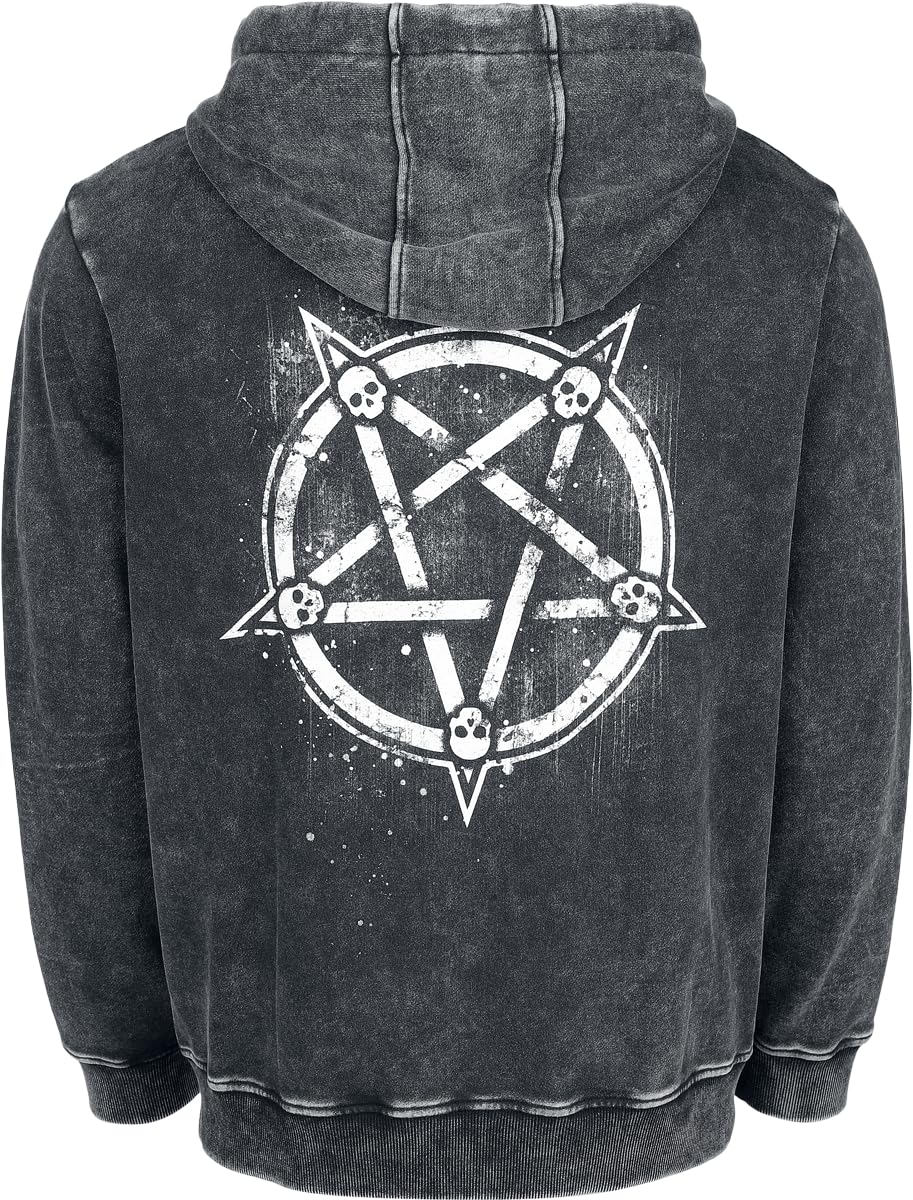Gothicana by EMP Giacca Uomo Nera Pentagramma XL