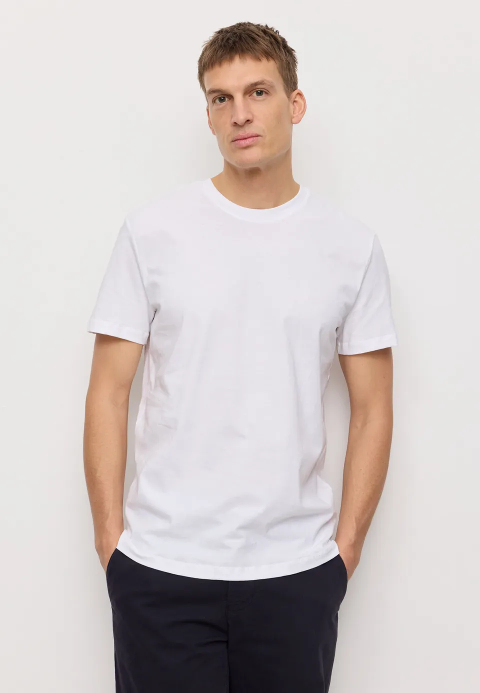 Recolution Agave t-shirt cotone bio bianco girocollo regular