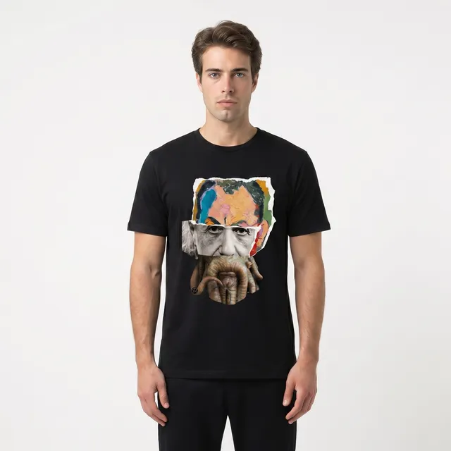 Seetees Eimajo T-shirt stampa strappi vestibilità comoda
