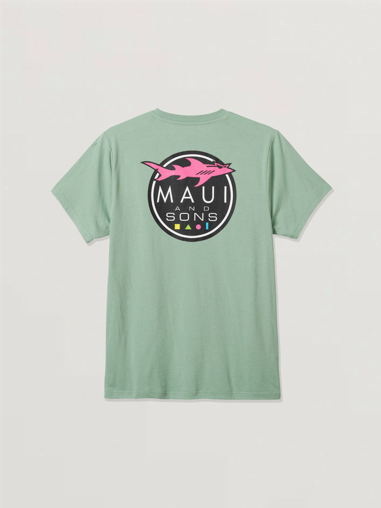 Maui and Sons Shark Logo t-shirt cotone nera