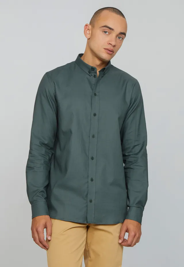 Recolution Coleus camicia uomo verde cotone bio
