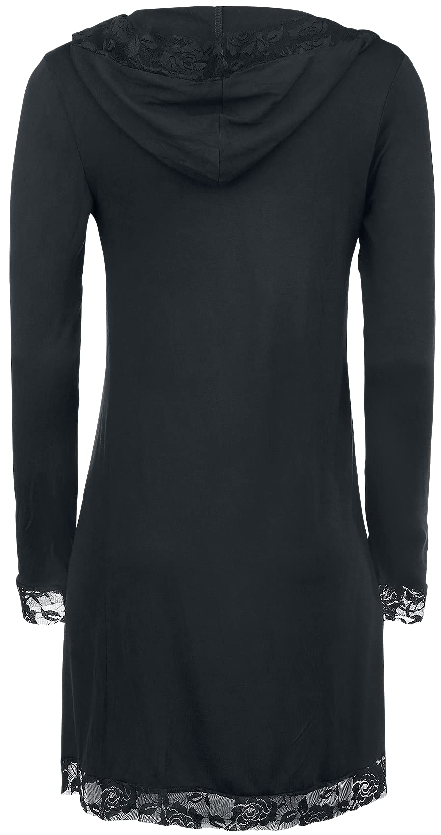 Gothicana by EMP cardigan lungo nero pizzo M