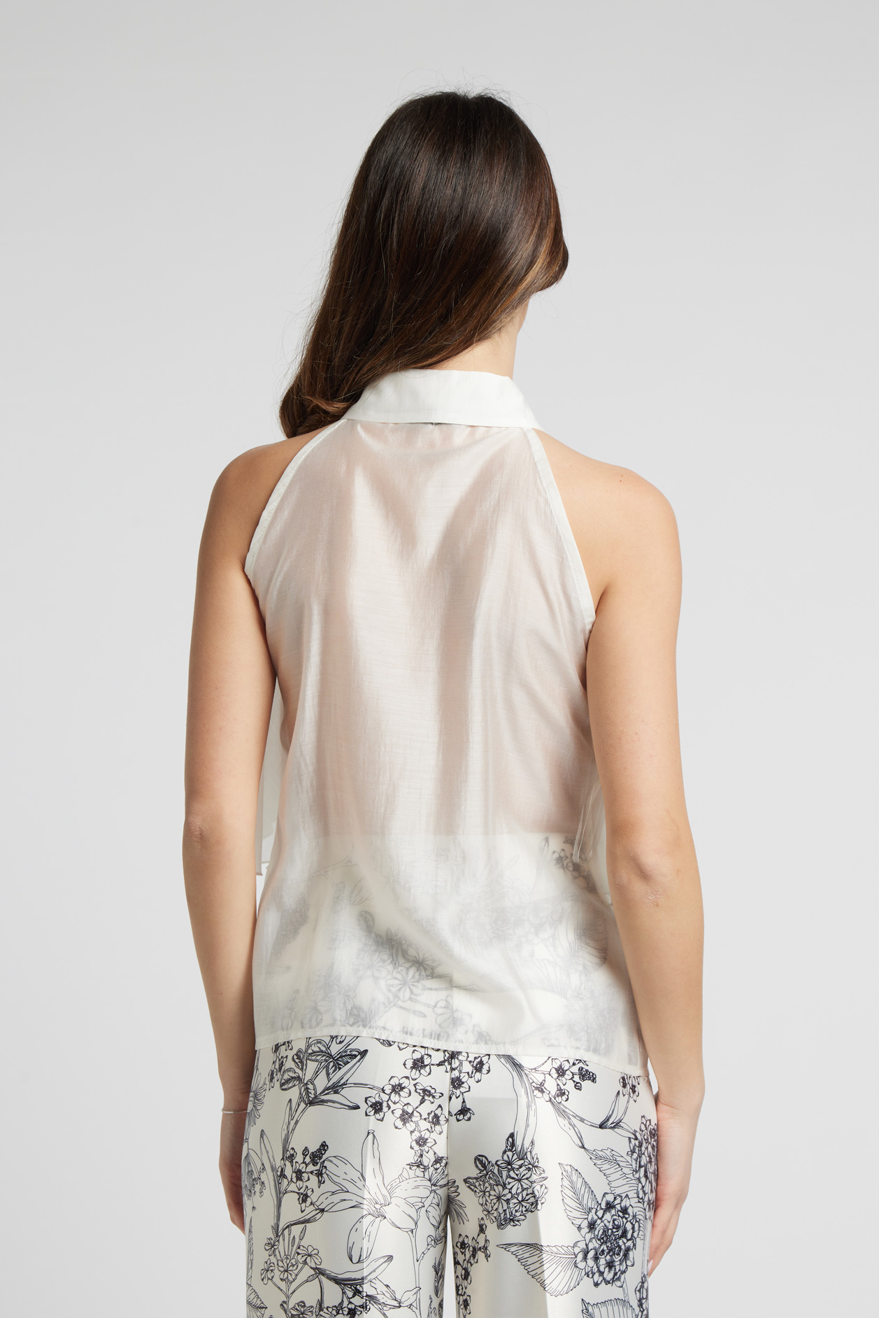 Sarah Chole Camicia in Lino 85% Lino