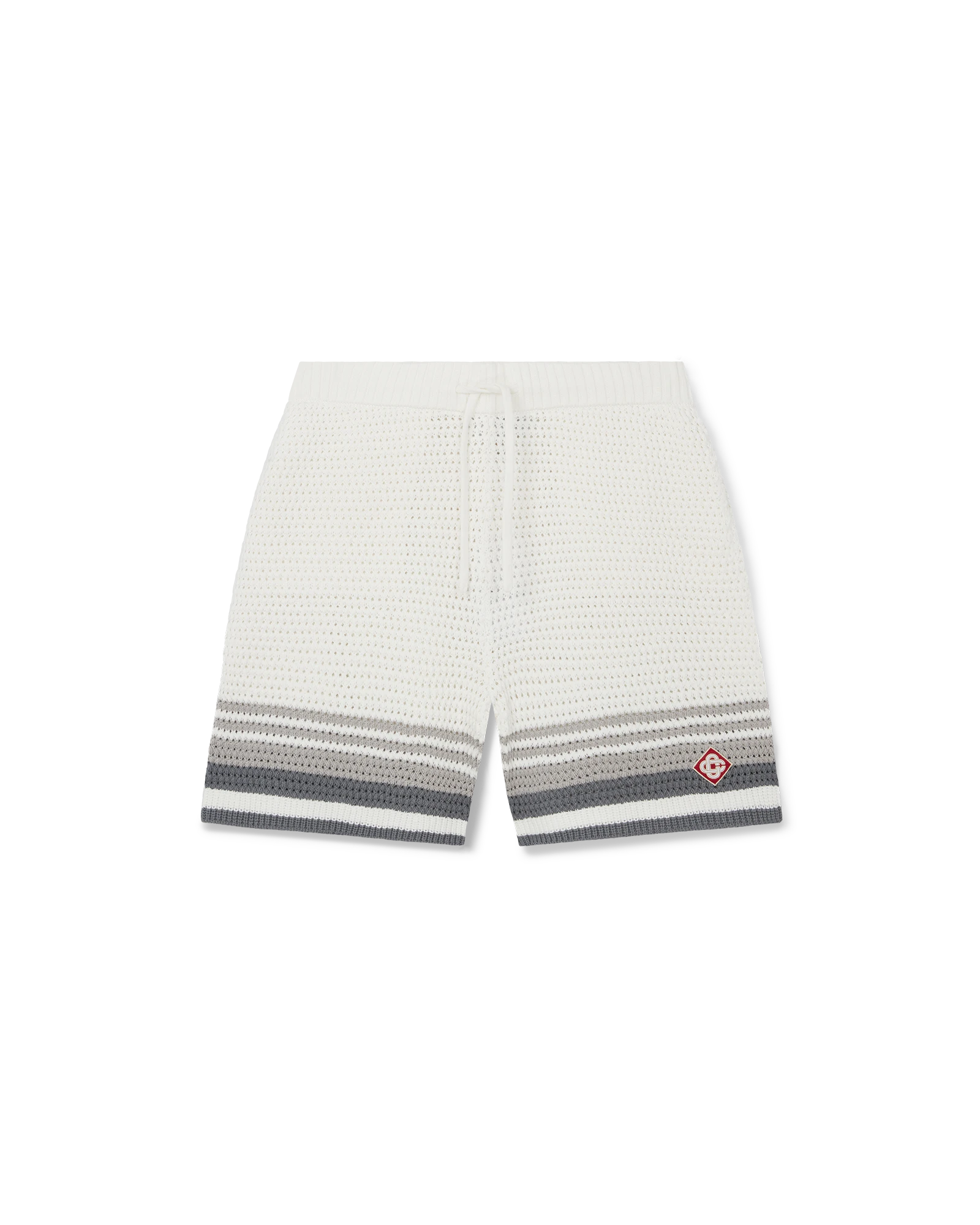 Casablanca Tennis Crochet Pantaloncini Bianchi Cotone