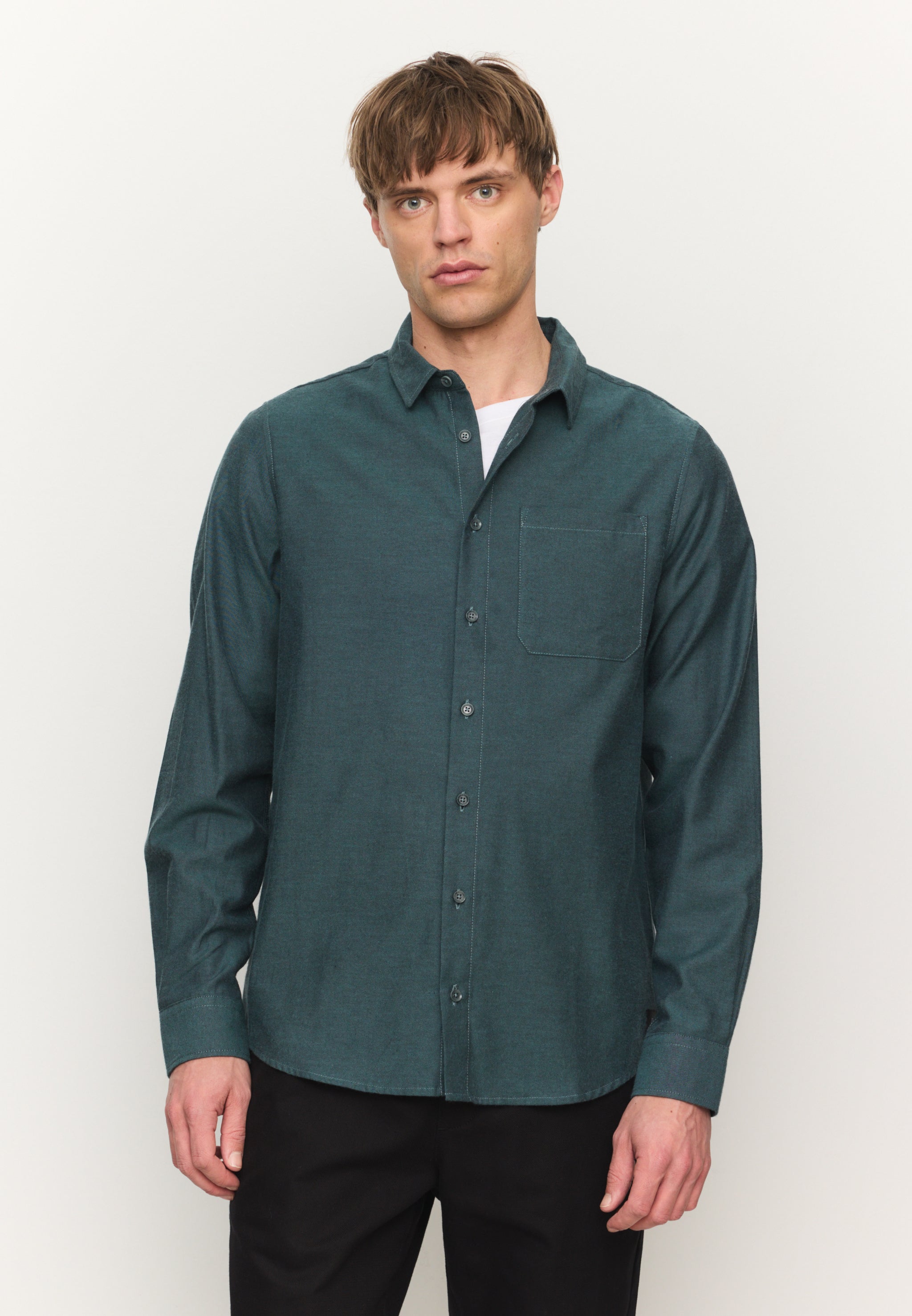 Recolution Lentil camicia uomo verde scuro